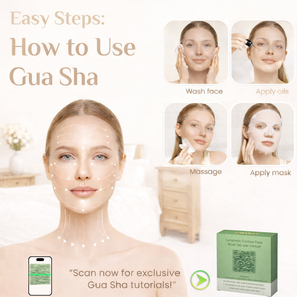 Gua Sha Facial Tools - 2pcs Stainless Steel Gua sha Tool for Face, Face Sculpting Tool, Jawline Shaper, Lymphatic Contour face Brush, Body Gua Sha Tools, Lymphatic Drainage Massager, Facial Skin Care