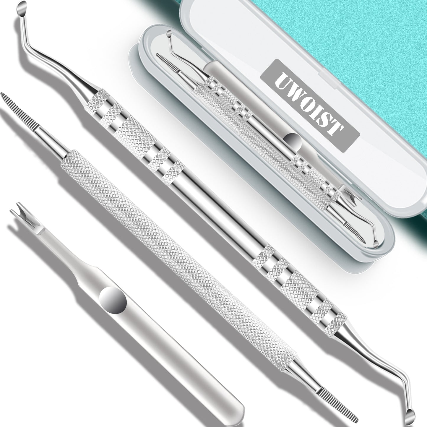 3PCS Upgraded Ingrown Toenail Tool, Ingrown Toenail File And Lifter, Podiatrist Nail Treatment Tools, Stainless Steel Surgery Grade, Manicure Pedicure Set, Thick Nail Clean, Pain Relief Kits